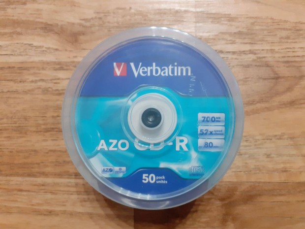 Verbatim AZO CD-R 700MB, 52x, 80min (Crystal bevonatos változat) 43 db