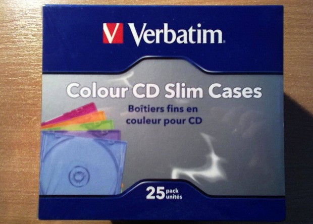 Verbatim Colour CD Slim Cases 25-s bontatlan, j csomag