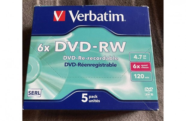 Verbatim DVD-RW 6x 5db j