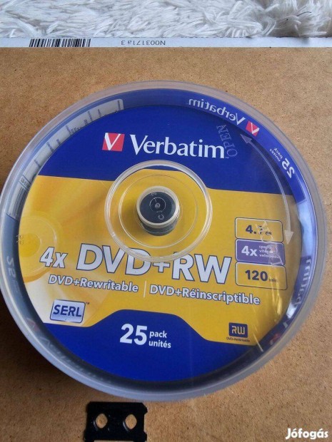 Verbatim DVD + RW (25 csomagos) j gyri csomagols