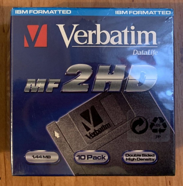 Verbatim Datalife DS/HD 3,5" floppy lemezek flis