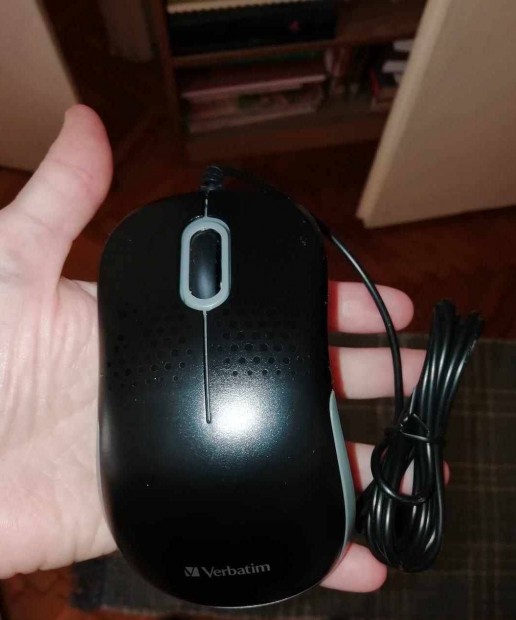 Verbatim Silent optikai egér, USB vezetékes, halk klikkelés