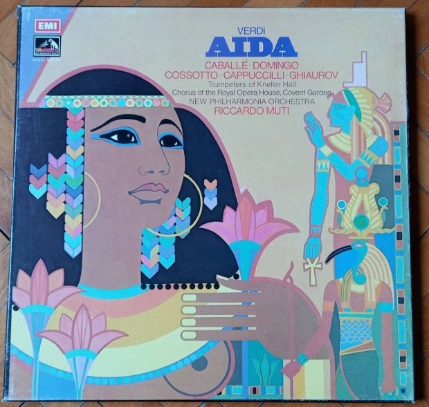 Verdi Aida Díszdobozos kiadvány LP bakelit