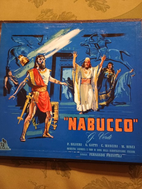 Verdi: Nabucco bakelit hanglemez, LP 