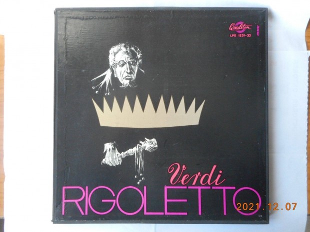 Verdi: Rigoletto 3xlp box - 1965-s