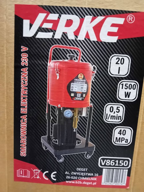 Verke V86150 Elektromos zsrzgp zsrz gp 0,5l/perc 20l 230V j!