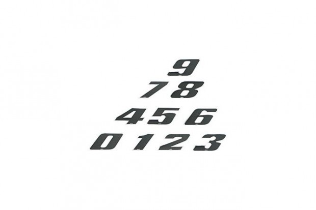 Verseny sz�m matrica "5" fekete kicsi