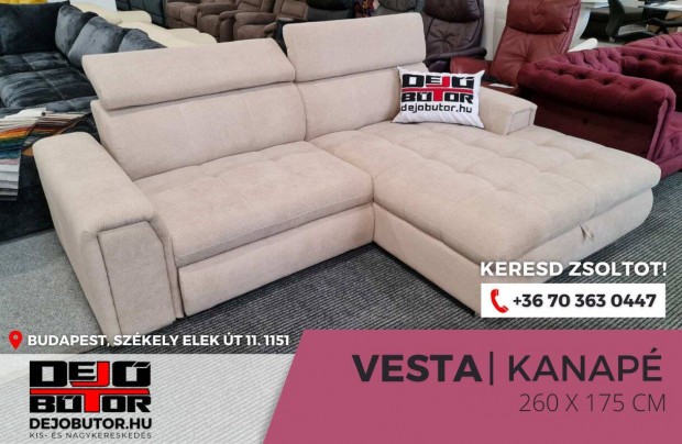 Vesta sarok rugs krm kanap lgarnitra 265x175 cm gyazhat