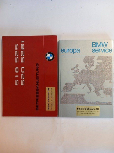 Vetern 1980-as BMW 518, 526, 520, 528i j, kezelsi tmutat s szerv