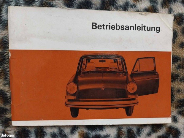 Vetern aut VW Volkswagen 1600 kezelsi knyv tmutat