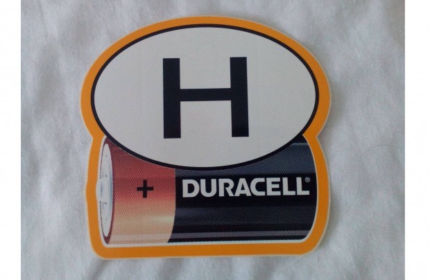 Veterán autó -sok!"H" Hungary Duracell matrica autóra, motorra. Retro