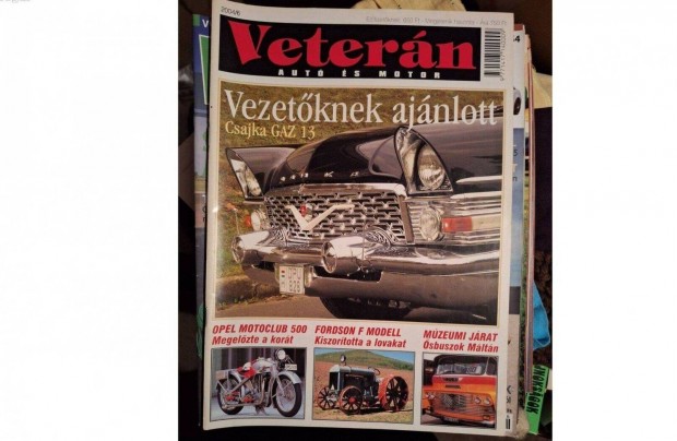 Vetern aut s motor 2004/6-os szm elad szp llapotban