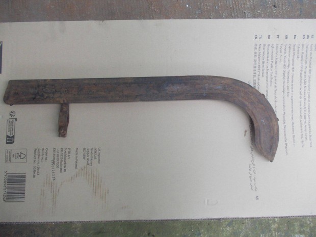 Veterán kerékpár láncvédő, 56 cm a hossz
