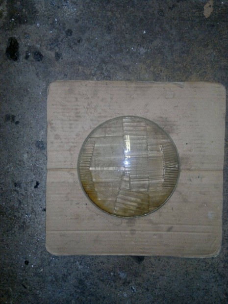 Veterán motorkerékpár orosz elsölámpa üveg 175 mm átméröjü