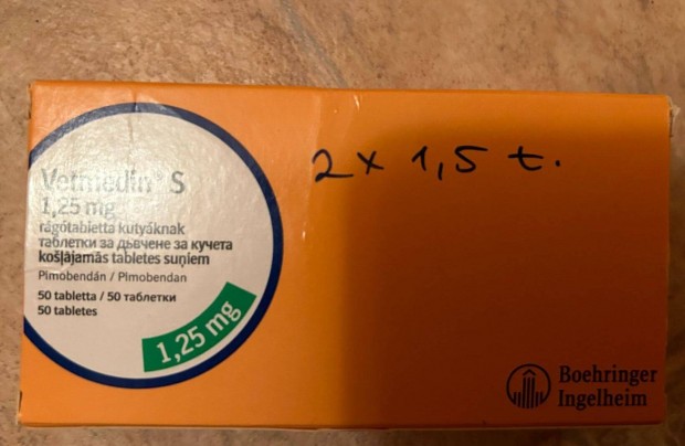 Vetmedin S 1,25 mg - 15db