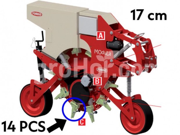 Vetgp, Forigo Modula modulris magvet rendszer (1 sor 13 tlcsr)