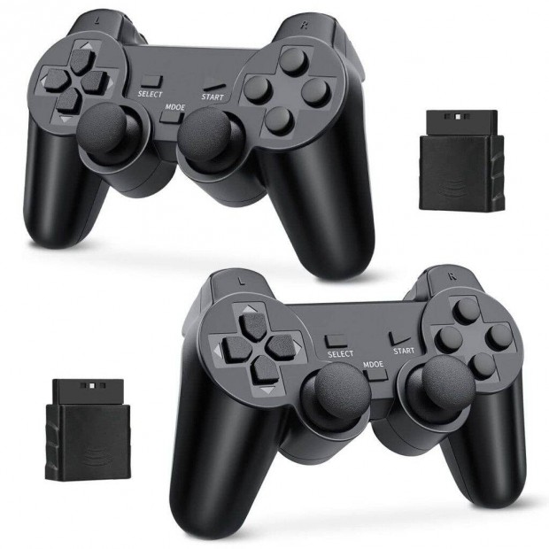 Vezeték nélküli vezérlő PS2 2.4G-hez, Double Shock Vibration
