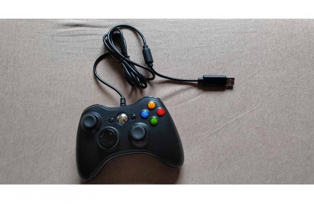 Vezetkes Xbox 360 Kontroller - fekete sznben - Foxpost OK