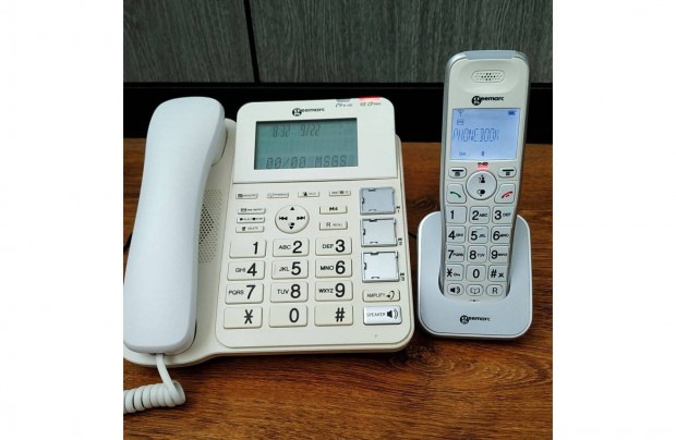 Vezetkes hordozhat telefon Amplidect combi 295