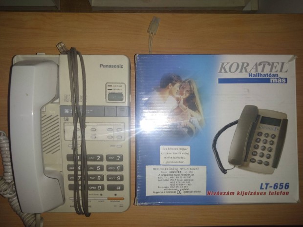 Vezetkes telefon kszlkek 2db Panasonic / Koratel