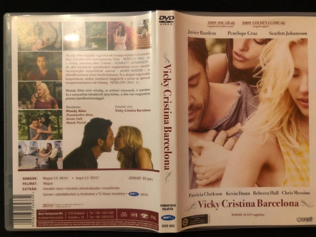 Vicky Cristina Barcelona DVD Woody Allen, Javier Bardem, Penlope Cruz