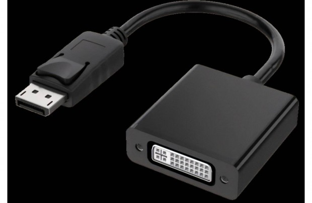 Video talakt kbel Displayport DVI-I Fekete