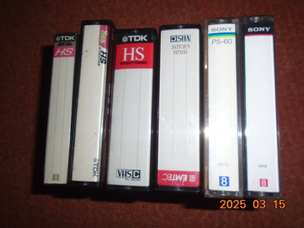 Video kamera kazetta 6 db