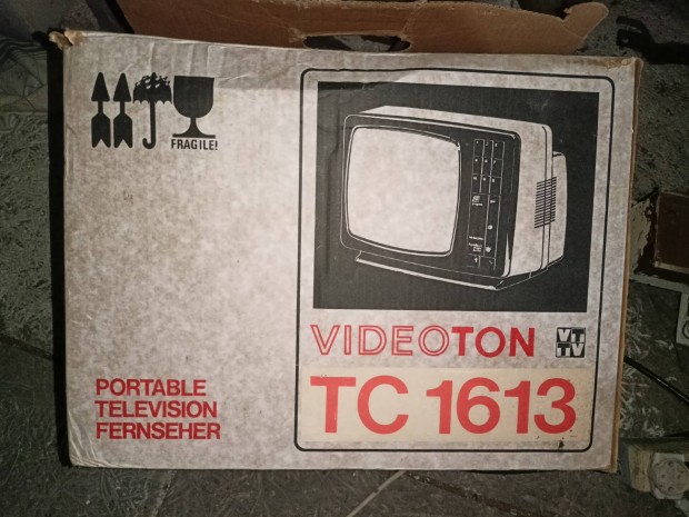 Videoton TC 1613 televzi, gyri dobozban 