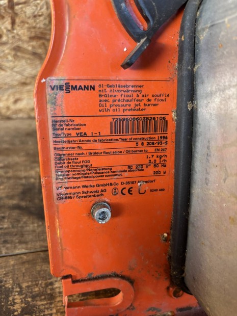 Viessmann olajg gfej alkatrsz Benecz rszre