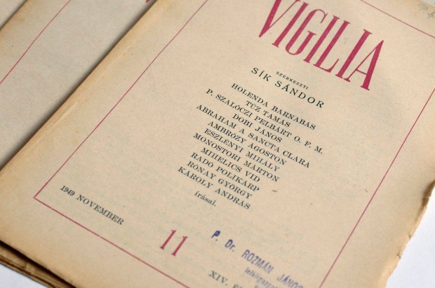 Vigilia folyiratok 1949-bl egyben elad, 3000 Ft