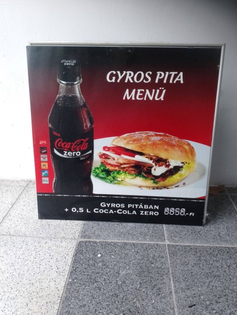 Világitó reklámtábla eladó, Ócsa