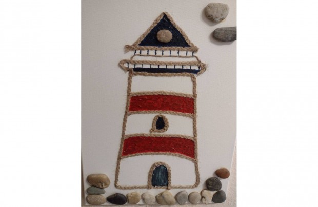 Vilgttorony, lighthouse gyerekszobai kp 40x50, tengersz