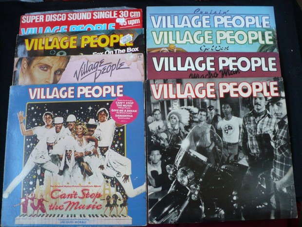 Village People 8 db-os hanglemez-kollekci (7 sorlemez, 1 maxi)