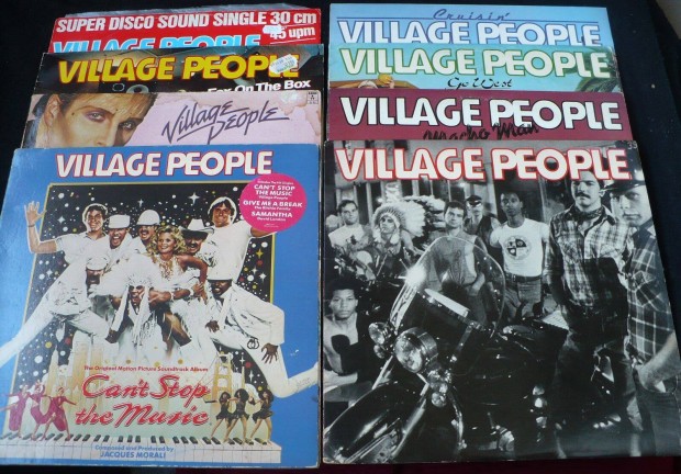 Village People jszer LP-kollekci (7 sorlemez, 1 maxi)