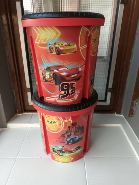 Villám Mcqueen tároló (2db)