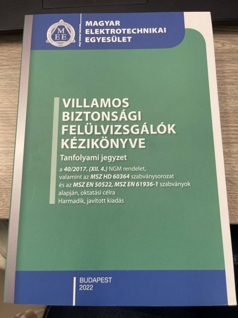 Villamos Biztonsgi fellvizsglk Kziknyve