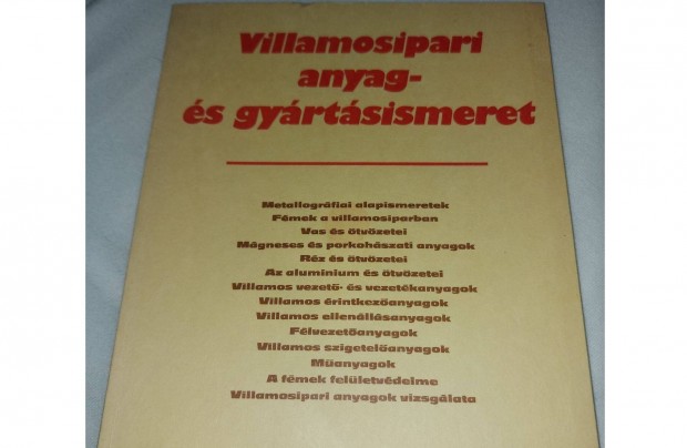 Villamosipari anyag- s gyrtsismeret 1500Ft Eger