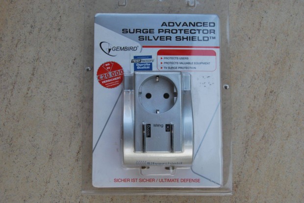 Villmvdelem - gembird advanced surge protector silver shield