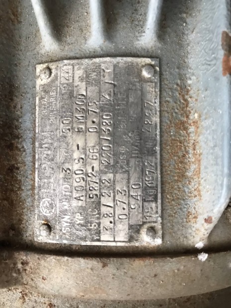 Villanymotor 220/380v-os