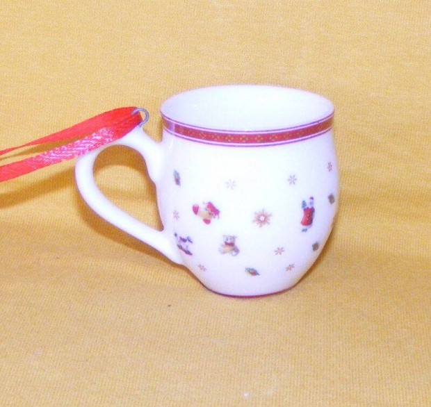 Villeroy & Boch porcelán csésze karácsonyfadísz