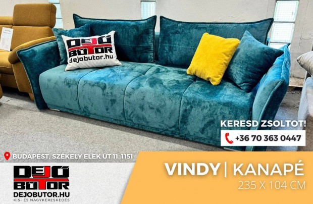 Vindy �ves kanap� �l�garnit�ra b�tor 235x104 cm k�k �gyazhat�