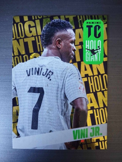 Vini Jr. Vinicius (Real Madrid) Holo Giant Top Class 2025 focis kártya