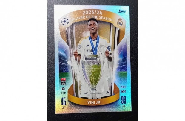 Vincius Jr. Real Madrid Player of the Season focis krtya Match Attax