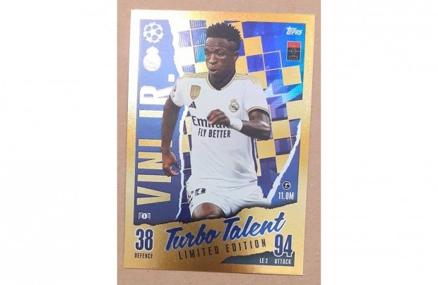 Vincius Jr. Real Madrid Turbo Talent Limited focis krtya Match Attax