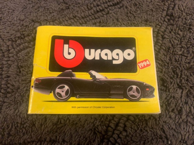 Vintage Bburago katalgus (1994)