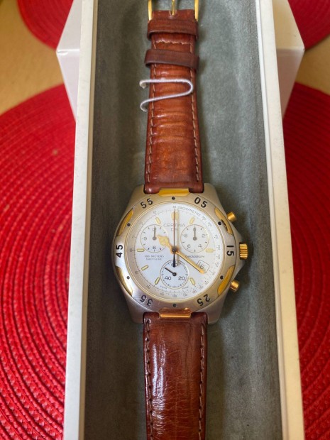 Vintage Certina DS Chronograph, Férfi karóra eredeti dobozában