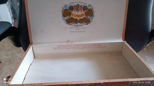 Vintage H.Upman Havanna 70-80 as évek szívardoboza. Ritka. Posta