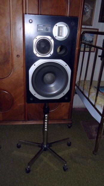 Vintage Japán Pioneer gurulós hangfal állvány JVC 4 sávos stúdió magnó