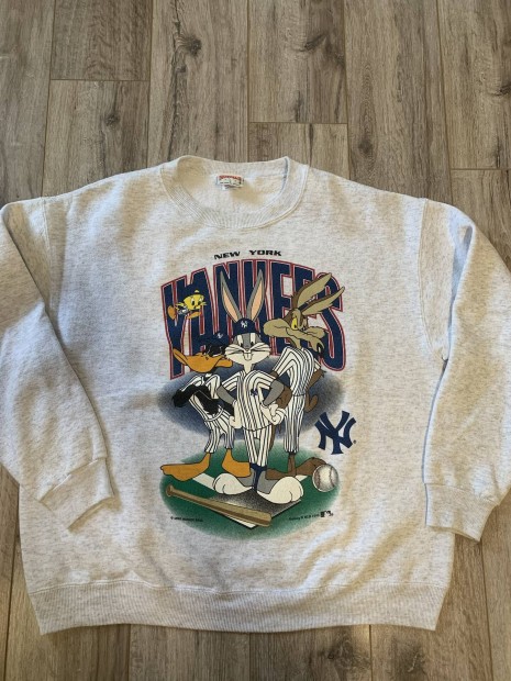 Vintage Nutmeg 90's MLB New York Yankees pulcsi L-es