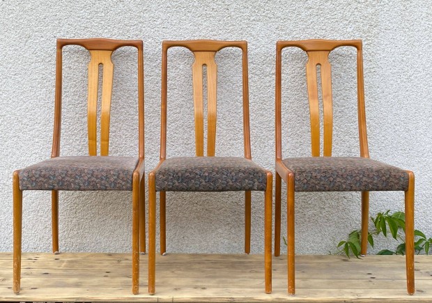 Vintage Retro Mid Century Lübke Étkezőszékek Ebédlőszékek 10 db